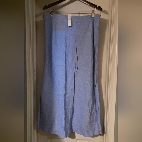 J. Crew Blue Maxi A-Line Skirt Resort Wear - Picture 2 of 7